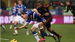 Chia điểm với Sampdoria, Milan lỡ cơ hội "tách tốp"