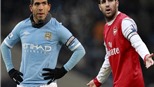 Trước trận Arsenal - Man City: "Cuộc chiến" giữa Tevez  và Fabregas