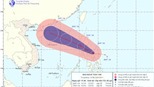 Bão cấp 8-9 gần biển Đông