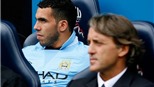 Tevez chấp nhận "xuống nước" trước HLV Mancini