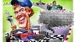 Biếm họa: "Vua" F1 Vettel cho đối thủ "ngửi khói"