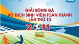Giải BĐ sinh viên TP.HCM năm 2011: Đại học quốc tế Hồng Bàng lên ngôi