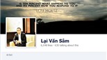 Nhà báo Lại Văn Sâm bị giả danh trên Facebook