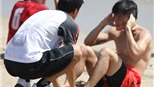 Chùm ảnh: Đội tuyển Việt Nam lại hâm nóng phố biển Nha Trang