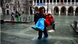 Kinh hoàng cảnh Venice ngập trong nước