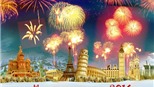 VIDEO: Xem 100.000 ống bắn pháo hoa khai hỏa mừng năm mới 2016