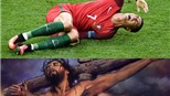 Chị gái so sánh cảnh Ronaldo bị triệt hạ với hình ảnh… Chúa Jesus bị đóng đinh