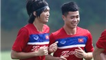 Tuấn Anh rạng rỡ bên Công Phượng ngày trở lại U22 Việt Nam
