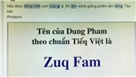 Dân mạng đua nhau 'chế' tên mình theo 'bộ tiếng Việt mới'