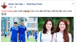 Văn Hậu chế ảnh siêu hài mừng sinh nhật Thanh Hậu