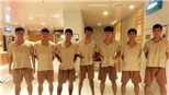 U23 Việt Nam phấn khích đi massage