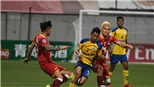 SLNA đá bại Tampines Rovers tại AFC Cup 2018, Nguyên Mạnh chấn thương kinh hoàng