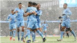 Man City trở lại nhì bảng: Chiến thắng khó khăn trong tuyết lạnh