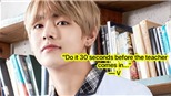 V BTS chia sẻ ‘bí quyết’ về cách kết bạn ở trường mới