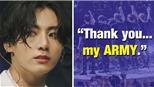 Jungkook BTS cảm ơn ARMY đã giúp anh tái khám phá ý nghĩa cuộc đời mình