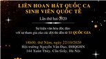 Nhạc sĩ Giáng Son làm giám khảo Liên hoan hát quốc ca sinh viên quốc tế 