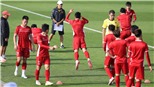 Đội tuyển Việt Nam tập chống bóng 'chết' trước trận đấu với Iran