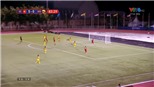 VIDEO: Trọng Hùng đi bóng đẹp mắt, ghi bàn ấn định tỷ số 6-0 cho U22 Việt Nam