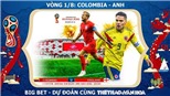 Chọn kèo Thuỵ Điển vs Thuỵ Sĩ (21h ngày 3/7) và Colombia vs Anh (01h ngày 4/7)