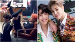J-Hope và Jimin BTS khiến fan chết cười khi sáng tạo bài tập gym