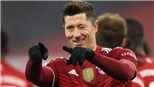 Lewandowski san bằng kỷ lục ghi bàn của Ronaldo