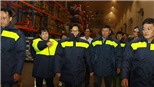 Chùm ảnh: Phó Thủ tướng Vũ Đức Đam thị sát chợ đầu mối Bình Điền lúc nửa đêm