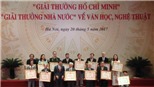 Quy định mới xét tặng Giải thưởng về văn học, nghệ thuật