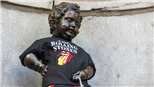 'Cậu bé tè' Manneken-Pis - biểu tượng của thủ đô Brussels mặc trang phục của ban nhạc Rolling Stones