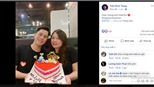 Đình Trọng lãng mạn bên người yêu lâu năm trong ngày sinh nhật
