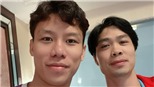 Quế Ngọc Hải vui đùa với mái tóc ‘siêu hot’ của Công Phượng