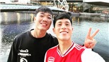 Xuân Trường chụp ảnh cùng ‘Tomiyasu Việt Nam’