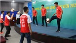 Quế Ngọc Hải, Bùi Tiến Dũng giao lưu với sinh viên trước trận quyết đấu CLB TPHCM