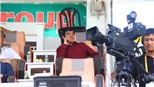 Ngay sau scandal, PCT VFF Nguyễn Xuân Gụ xuất hiện trên sân Pleiku