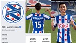 Fanpage của SC Heerenveen tăng lượt theo dõi kỉ lục chỉ 3 ngày sau khi mua Văn Hậu