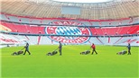 Thánh địa Allianz Arena của Bayern Munich ‘thay áo’ trước ngày Bundesliga khởi tranh