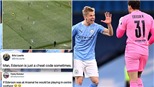 Thủ thành Ederson gây sốt với đường chuyền như 'lừa đảo' giúp Man City ghi bàn