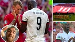 Lukaku khóc khi trận Bỉ-Đan Mạch tạm dừng để cổ vũ Eriksen