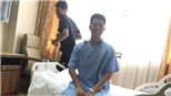 Đình Trọng cười tươi, sẵn sàng cho ca phẫu thuật 3 tiếng