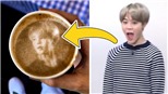 Cà phê mặt Jimin BTS xinh vậy ai nỡ uống?