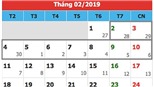 Tết Nguyên đán 2019 có thể được nghỉ bao nhiêu ngày?