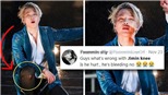 Jimin dính chấn thương ngay trên sân khấu và màn xử lý đúng chất dân chuyên