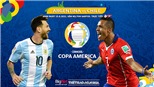 Kèo nhà cái Argentina vs Chile. Tỷ lệ kèo Copa America 2021. Trực tiếp bóng đá