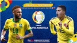 Kèo nhà cái. Soi kèo Brazil vs Colombia. BĐTV trực tiếp Copa America 2021