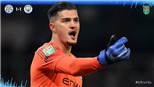 Leicester 1-1 (pen 1-3) Man City: Thủ môn 20 tuổi đưa 'The Citizens' vào bán kết cúp Liên đoàn