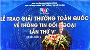 Trao Giải thưởng toàn quốc về thông tin đối ngoại lần thứ VIII